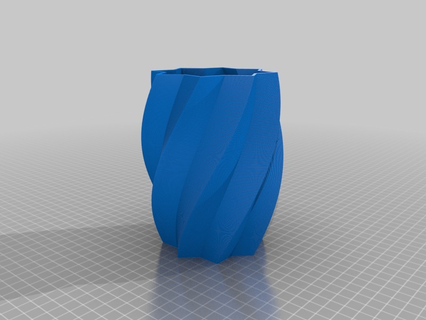 twisty vase customized decor 3d print model - Mito3D