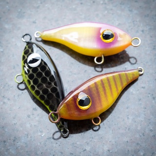 twitch mullet 55mm lure fishing sinking floating suspending artificial bait lipless crank glide stick 3d print model - Mito3D