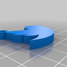 Twitter Schlüsselbund 3d print model - Mito3D