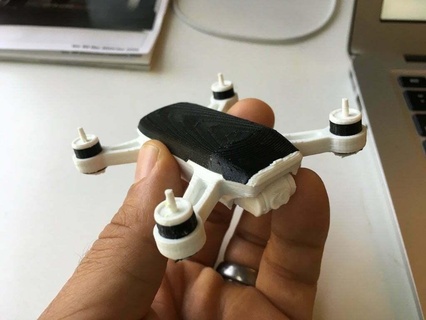 two color dji Funke Drohne Gadget 3d print model - Mito3D