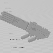two handed Verschmelzung Blaster 3d print model - Mito3D