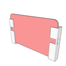 two-part wallmount google nexus 7 2012 gadget asus mount wall tablet 3d print model - Mito3D