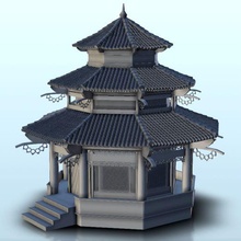 two stories pagoda 2 China Asia Japón martillo guerra años sigmar 3d print model - Mito3D