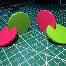 two disk wobbler various 3d print model - Mito3D