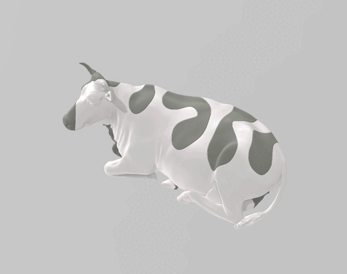 two extruder cow game animal toy 3d print model - Mito3D