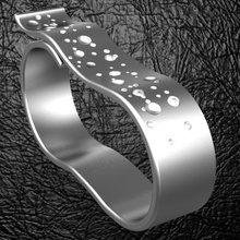 two fingers fancy ring jewelry modern fashion 3d print model - Mito3D