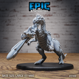 two headed dragon adventurer dragonborn beast draconic war lizard reptile servant dragonkin evil drake army dnd tabletop pre-supported epic-miniatures dungeon rpg fantasy stl miniature roleplaying warrior miniatures dndminiatures dndminis 3dprint 3dminiature printedminis 3dprinting undead 3d print model - Mito3D