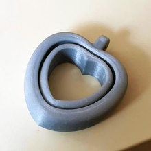 two hearts bound various 3d print model - Mito3D