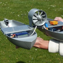two hulled impeller boat rc experimental game 3d print model - Mito3D