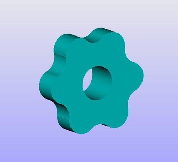 arbres bleu v2 knob bouton 3d print model - Mito3D