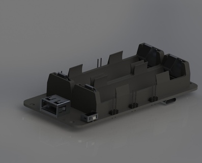 voltaggio 18650 litio batteria scudo v8 mobile energia espansione tavola modulo 5v 3a 3v 1a banca 3d print model - Mito3D
