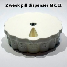 two week pill container medication dispenser home 3d print model - Mito3D