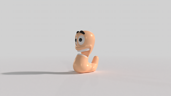 two worms worm 3d print model - Mito3D