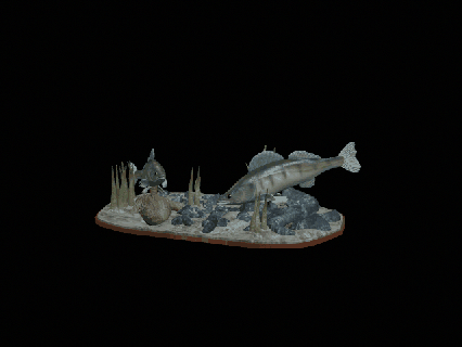 zander manzara su 3d Yazdır detaylı doku totem levrek Dorado sazan kedi balığı turna bas alabalık Tuna Somon balık Balık tutma cezbetmek yem heykel deniz hayvan dekorasyon Köpekbalığı 3d print model - Mito3D