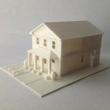two-story spec house architecture buildings structures sketchup residential replicator project model miniature living room kitchen design bedroom bathroom autocad art architectural 3d 3d print model - Mito3D