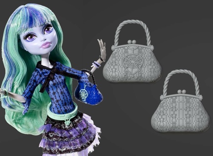 twyla basic bag replacement Art monster high doll custom accessory boogeyman 13 wishes purse g1 3d print model - Mito3D