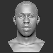 tyler creator bust 3d printing art andre 3000 nelly ludacris ice cube notorious big biggie rapper eminem jay-z eazy-e snoop dogg 3d print model - Mito3D