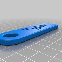 Tyler llave cadena personalizado accesorios 3d print model - Mito3D