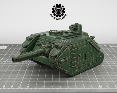 type 18m2b ağır lazer tank avcı yok edici kimera leman rus astra militarum imparatorluk koruma Cadia kediler Krieg masaüstü savaş oyunu oyunları fantezi sci fi araç 28mm 3d print model - Mito3D