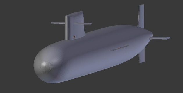 type 91 submarino código han veículos 3d print model - Mito3D