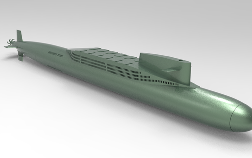 tip 092 denizaltı 3d print model - Mito3D