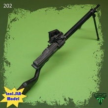 type 11 lmg - scale 1 4 gun rifle grg replica guns machinegun 3d print model - Mito3D
