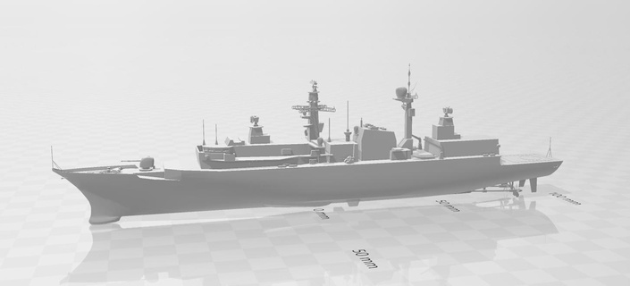 type 22 frigate 3d print model - Mito3D