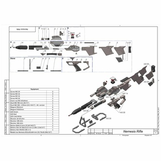 3 Nêmesis phaser rifle Estrela caminhada contato imprimível 3d modelo stl + cafajeste agrupar pessoal 3d print model - Mito3D