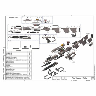 3a phaser rifle Estrela caminhada contato imprimível 3d modelo stl + cafajeste agrupar pessoal 3d print model - Mito3D