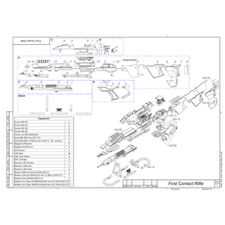 3b phaser rifle Estrela caminhada contato imprimível 3d modelo stl + cafajeste agrupar comercial 3d print model - Mito3D