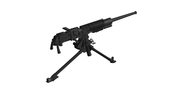 tipo 92 pesado máquina pistola 3d print model - Mito3D