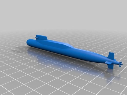 tipo 92 submarino xia vehiculos 3d print model - Mito3D