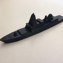 type 45 destroyer game low poly military ship warship 3d print model - Mito3D