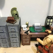 typewriter 1 18 scale game action figure detective private eye unlimited adventures playsets 3d print model - Mito3D