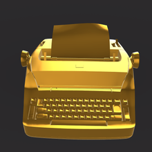 typewriter 3d print model - Mito3D