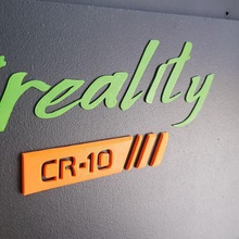 typo creality cr10 art signs logos 3d print model - Mito3D