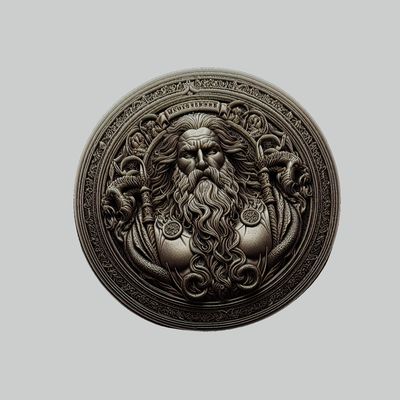 tyr mitoloji tanrı madalyon sanat norse thor odin kolye 3d print model - Mito3D