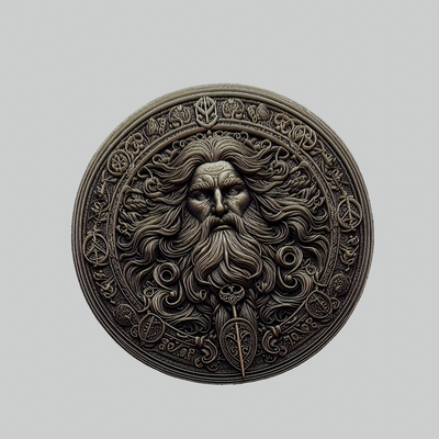 tyr mitologia deus medalhão arte nórdico thor odin pingente 3d print model - Mito3D