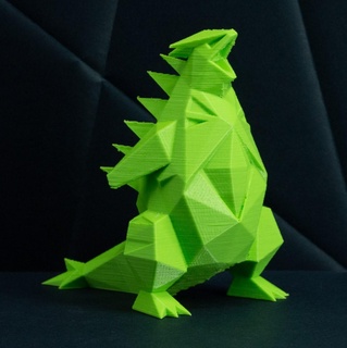 tyranitar low poly pokemon low-poly lowpoly faceted gen 2 ii second generation figure pok mon 3d print model - Mito3D