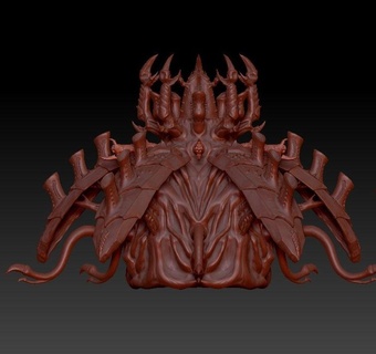 tyrannocyte sporocyst tyranid space insect 3d print model - Mito3D
