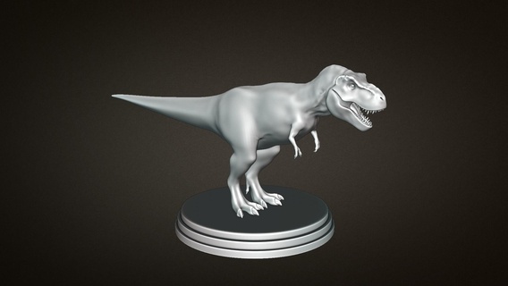 tiranossauro dinossauro 3d impressão brinquedo modelo brinquedos 3d print model - Mito3D