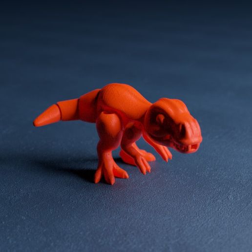 tyrannosaurus flexi articulated art animal flexible 3D print model - Mito3D