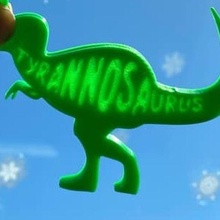 Tyrannosaurus litofani Dinozor şekil taş ocağı 3d print model - Mito3D