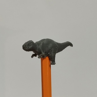 tyrannosaurus pen topper dinosaur pen topper pencil pen educationl school history chibi sergio inglese  3d print model - Mito3D