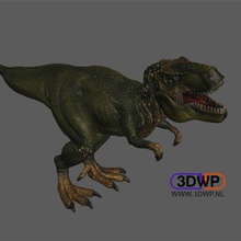 tyrannosaurus rex estatuilla de escaneo 3d art Escaneo artec dino dinosaurio la scan el escáner escultura las exploraciones réplicas 3d print model - Mito3D
