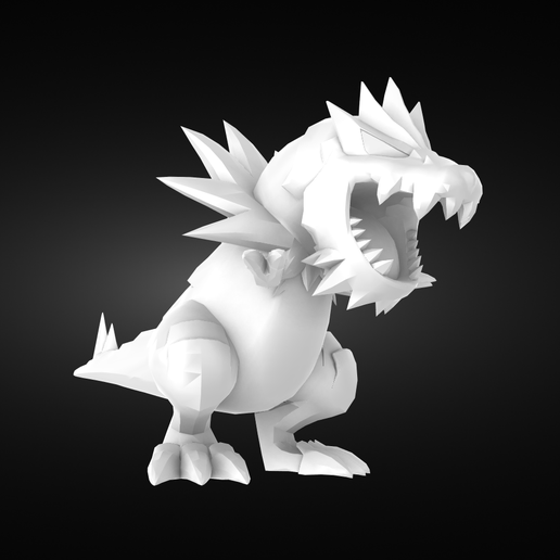 tyrantrum Pokemon 3D print model - Mito3D