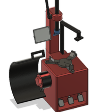 tekerlek değiştirici makine 1 10 Maquina değişiklik ruedas diyorama garaj binmek denge rc atölye dengeleyici 3d print model - Mito3D
