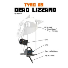 tyro69 - dead lizzard various canopy cover copter drone drohne quadcopter fpv 16x16 toothpick quad eachine tyro 3d print model - Mito3D