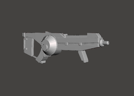 tirolo impero assalto rifle robotech 3d print model - Mito3D