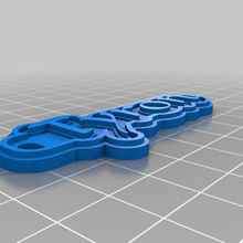 tyron customized keychains 3d print model - Mito3D